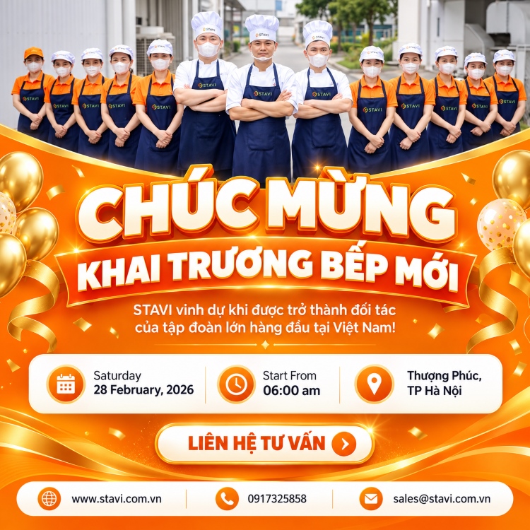 Stavi khai trương bếp mới, khởi đầu năm mới Stavi khai trương bếp mới, khởi đầu năm mới