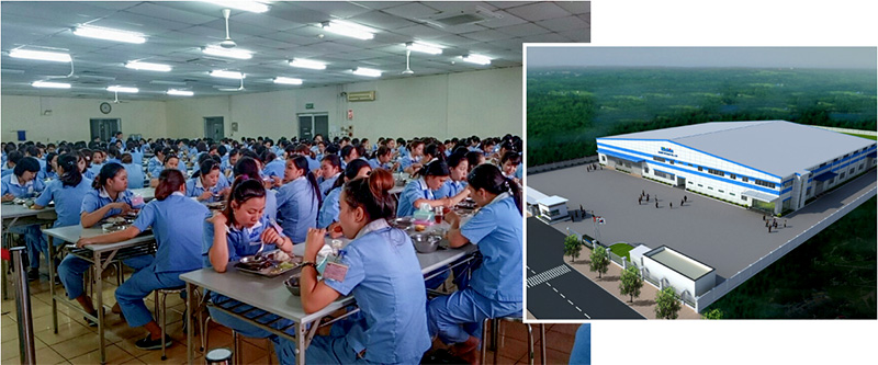 Suất ăn công nghiệp tại Nhà máy KISHIN Bắc Ninh