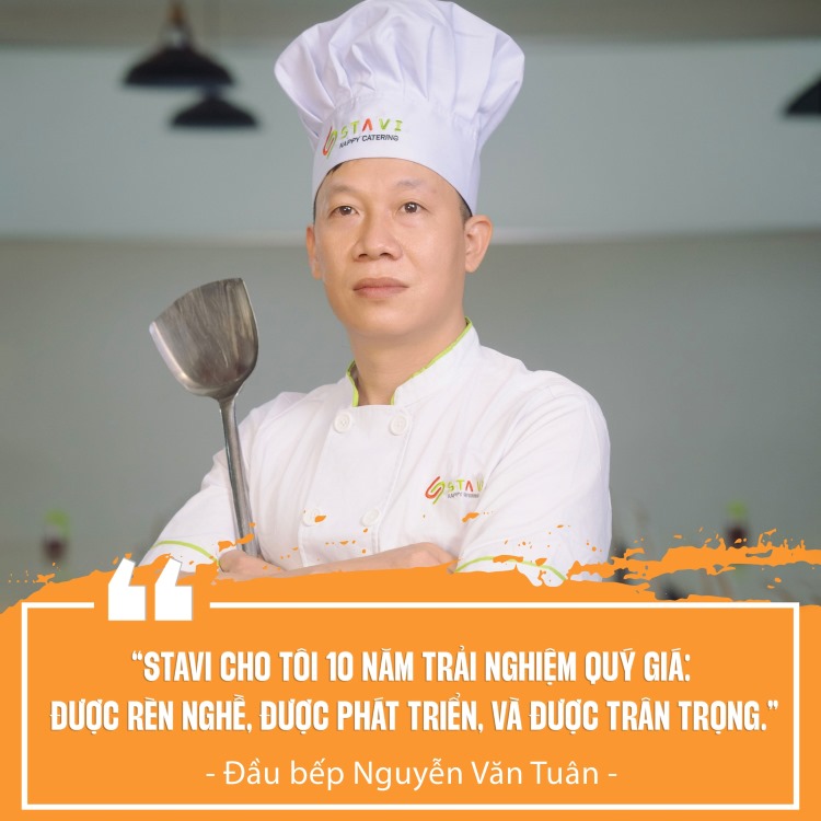 Đầu bếp Nguyễn Văn Tuân - Tấm gương tiêu biểu tại STAVI 1