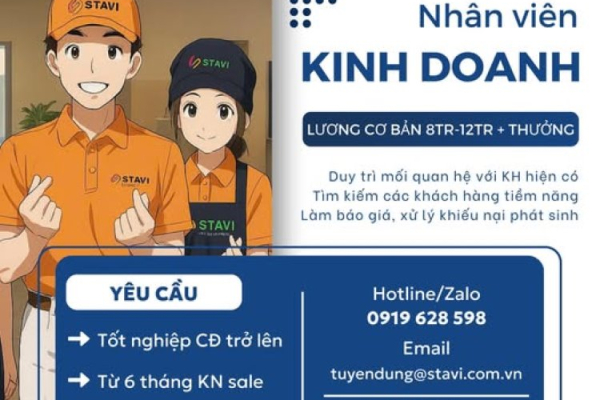 STAVI tuyển dụng nhân viên kinh doanh